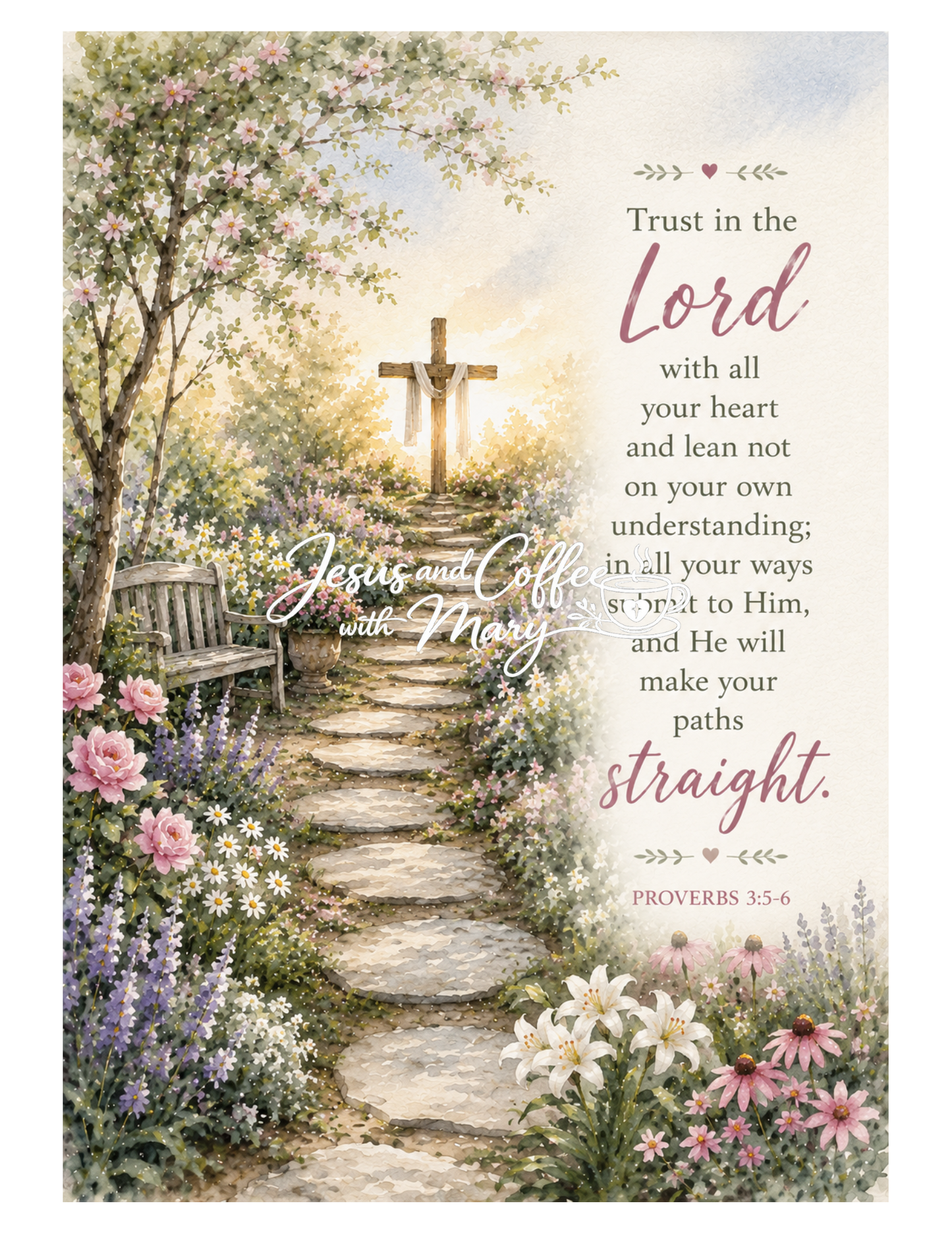 Faith & Garden Bible Tip-Ins | Printable Bible Journaling PDF