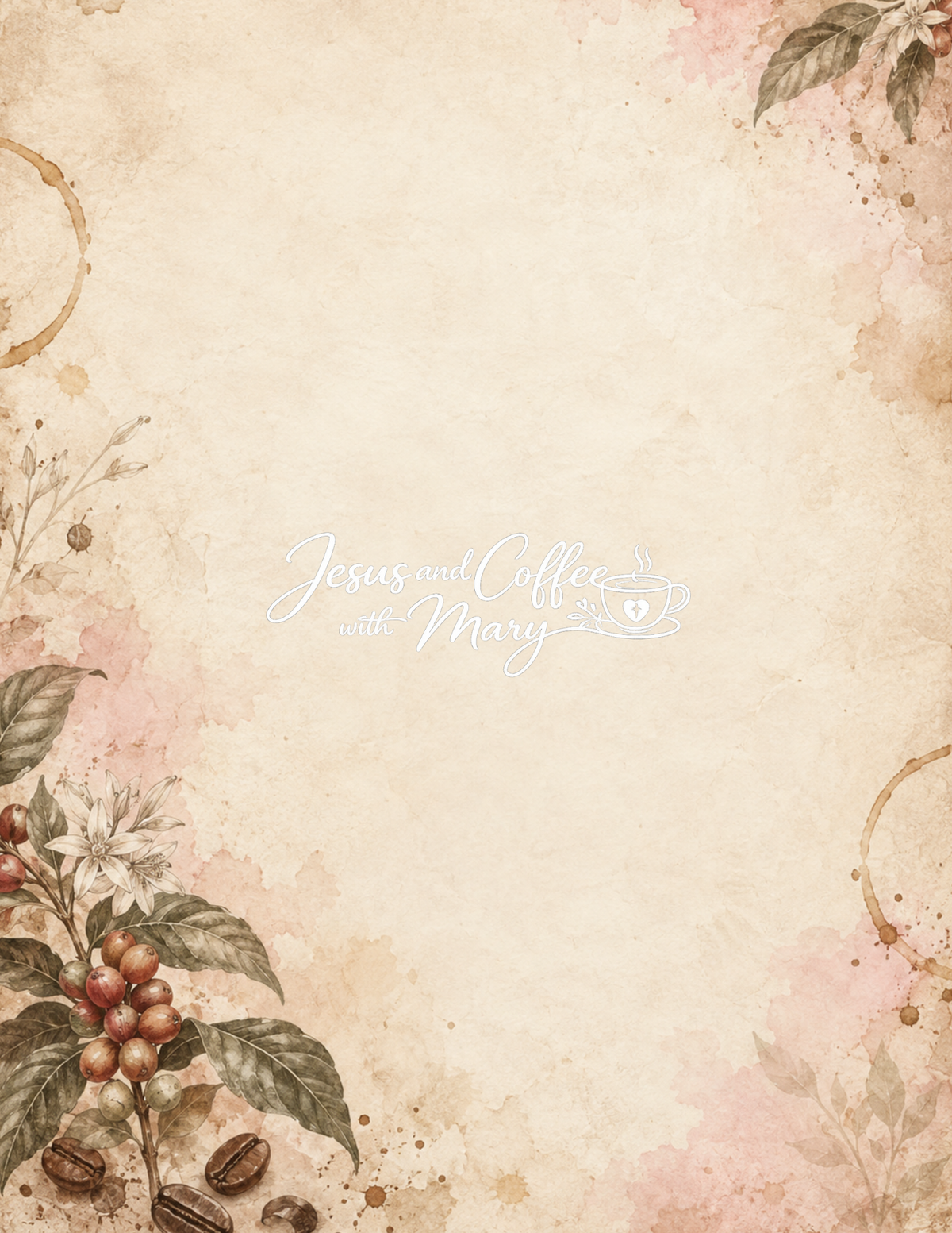 Vintage Coffee & Faith Printable Paper, Tags & Ephemera Set