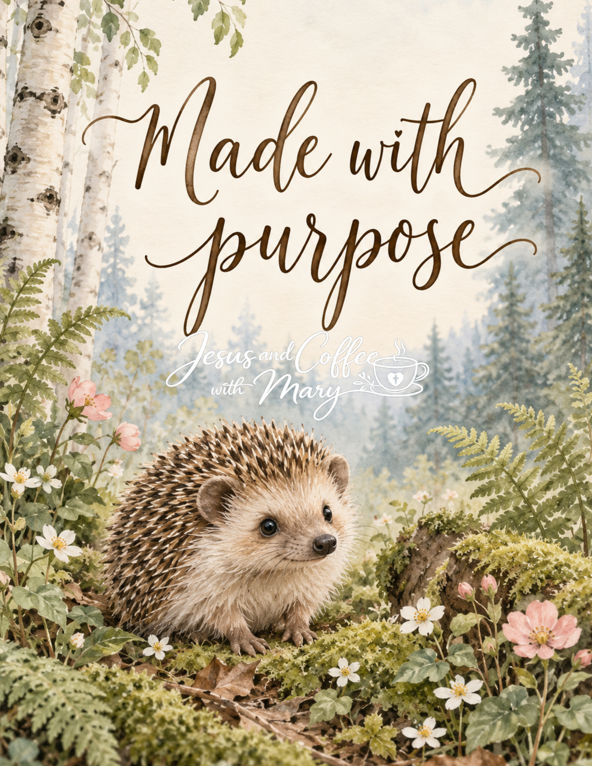 Woodland Baby Animal Printable Tip-In Set | 12 Watercolor Bible Journaling Tip-ins