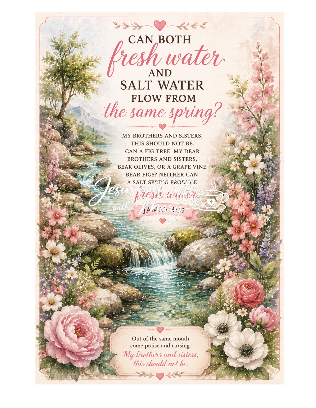 Book of James Bible Journaling Printable Set | Scripture Tip-Ins, Ephemera & Faith-Based Printables