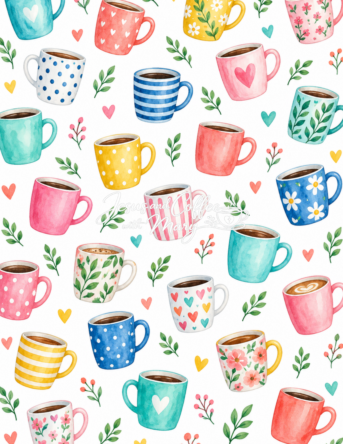 Bright & Modern Coffee Paper , Tags & Ephemera Set