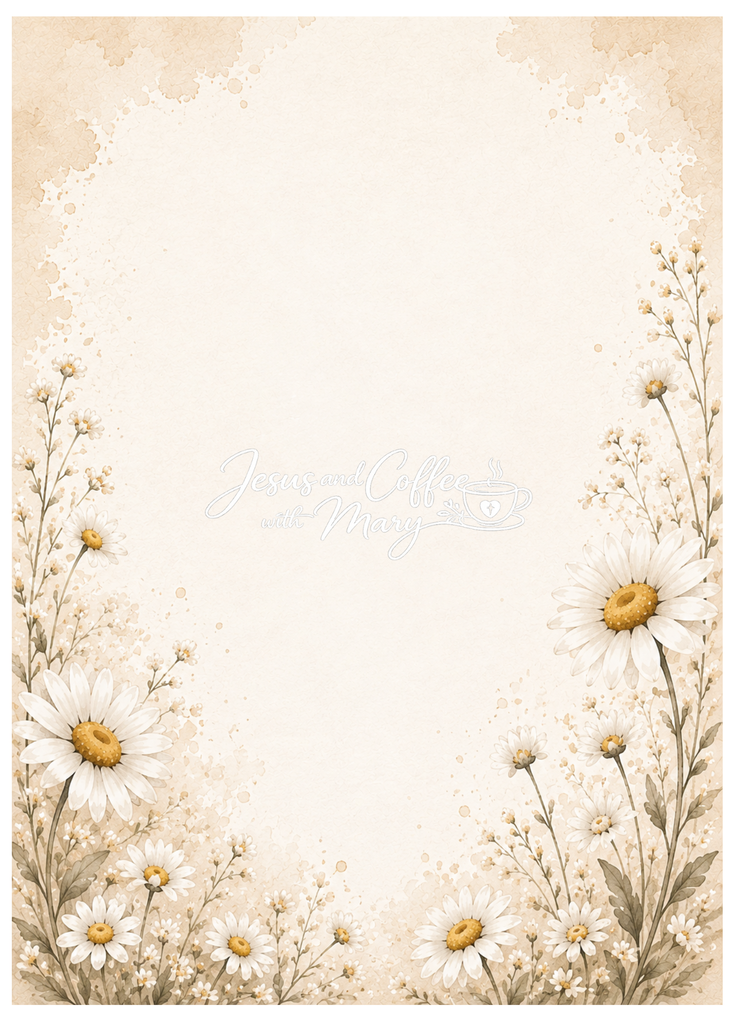 HUGE Daisy Bible Tip-Ins | Printable Bible Journaling PDF