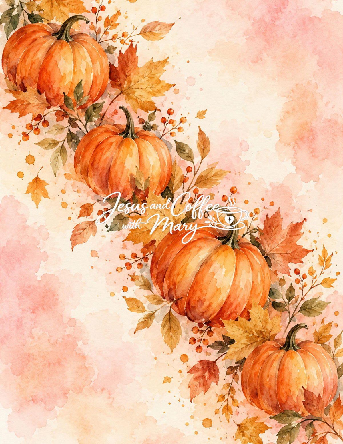Autumn Printable Paper, Tags & Ephemera | Pumpkin Fall Digital Download