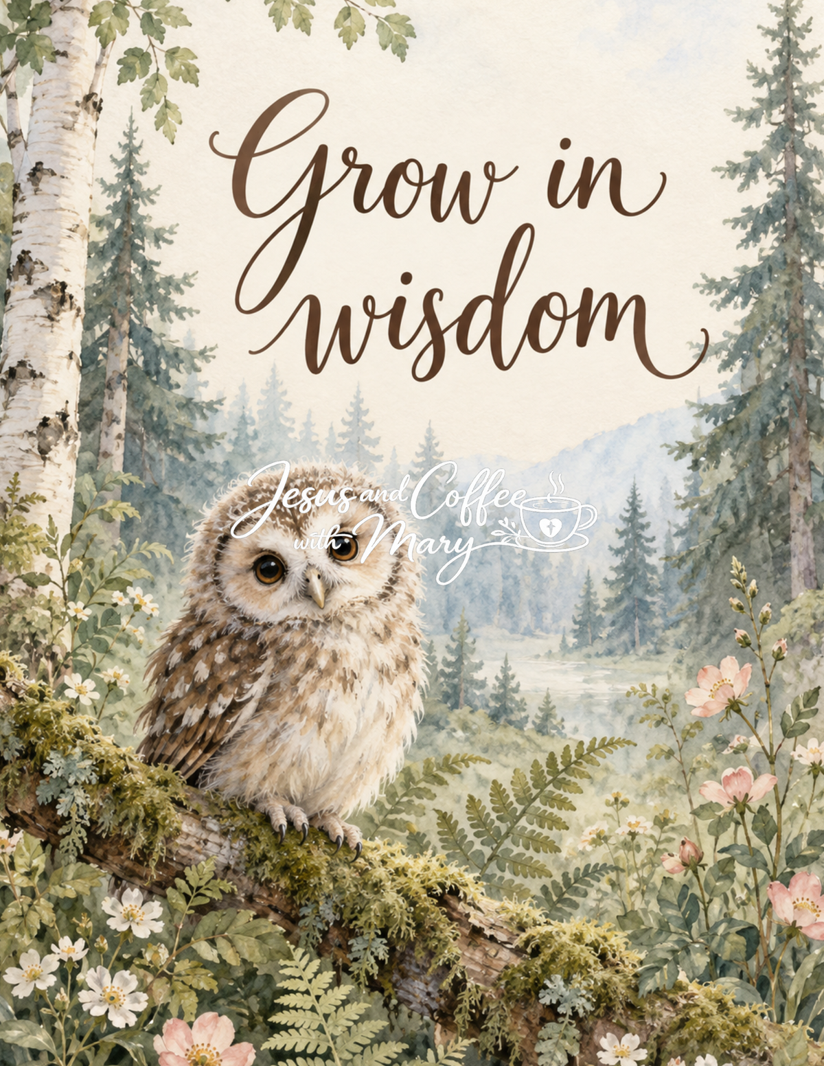 Woodland Baby Animal Printable Tip-In Set | 12 Watercolor Bible Journaling Tip-ins