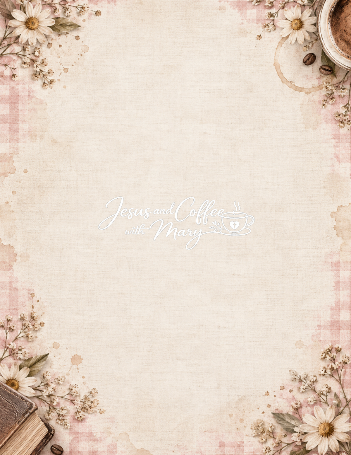Vintage Coffee & Faith Printable Paper, Tags & Ephemera Set