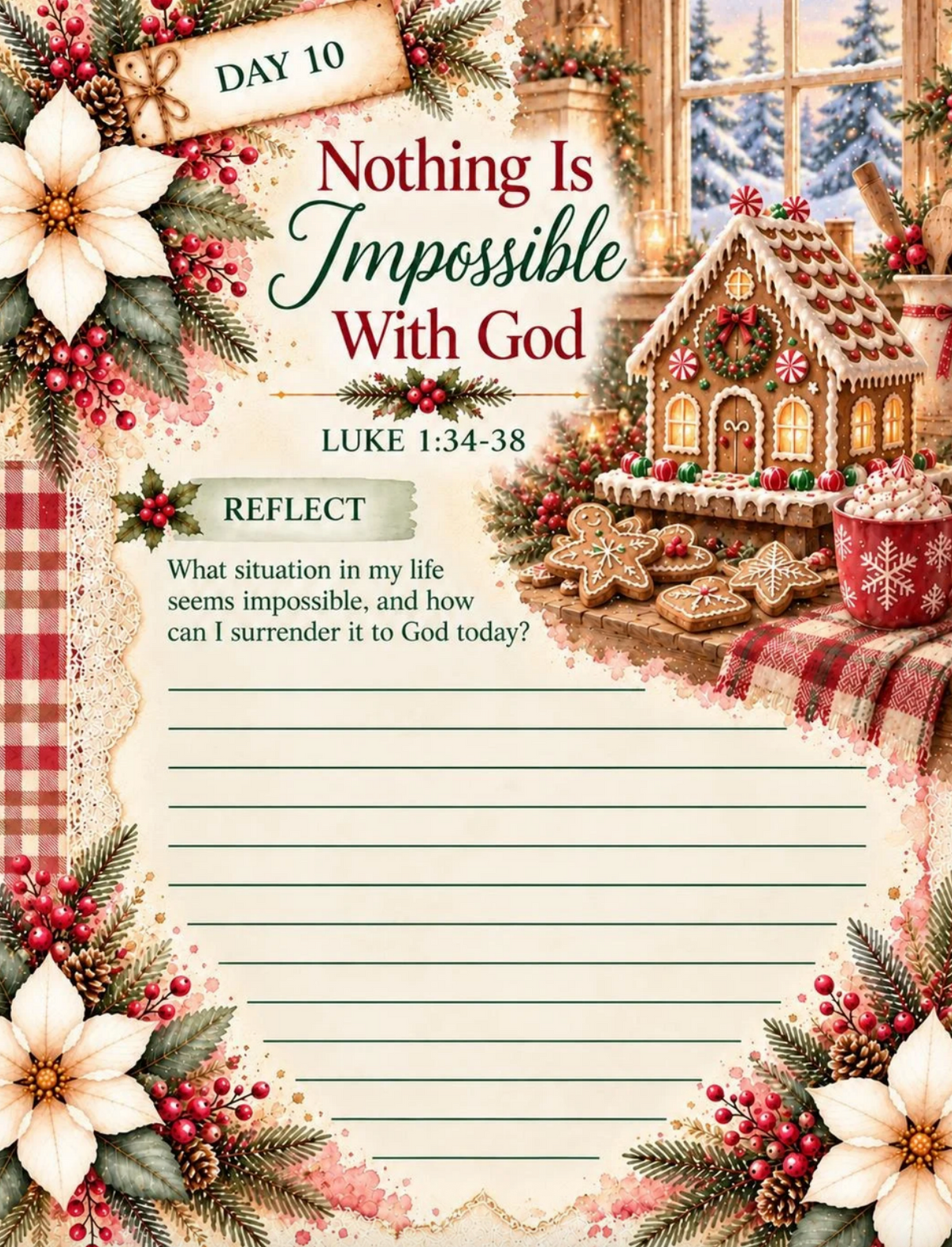 The Promise of Christmas | 25-Day Advent Bible Study, Prayer Journal & Christmas Printable Bundle